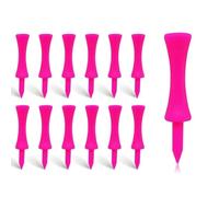 hzkais 100 PCS Golf Tees Plastic 57MM Small Golf Tees Durable Winter Golf Tees Small Castle Tees Sustainable Strong and Brightly Coloured (Pink)
