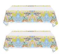 Hzleyw 2 Pcs Adventure World Awaits Tablecloth, The Adventure Begin Birthday Party Supplies Decorations-Adventure Party Table Cover (70.9" x 42.5")