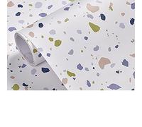 HZLGFX 23.6"x236.2"Terrazzo Wallpaper, Marble Contact Paper Wallpaper, Peel and Stick Matte Wallpaper, Removable Self Adhesive Wall paper, for Kitchen Island Cabinets Vanity,A3
