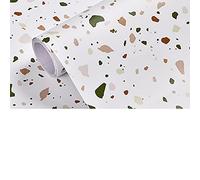 HZLGFX A1 23.6"x236.2" Marble Terrazzo Peel & Stick Wallpaper, 38.75 sq.ft. Coverage, Removable, Easy to Install