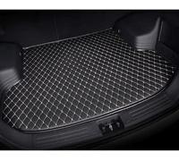 HZLGL Car Leather Boot Mats for BMW iX3 2021-2024,Waterproof Anti Scratch Anti Slip Protector Pad Cargo Tray Liners Trunk Carpets Interior Accessories,B-Black-Beige