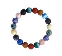 HZling Bracelets For Womens 1 Pack Solar System Bracelet 7 Chakras Natural Stone Bracelets For Women Men Stress Yoga Beads Elastic Bracelet Bangle Lady Bracelet74