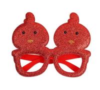 HZling Easter Glasses Chick Novelty Eyewear For Festive Celebration And Costume (Red, One Size)