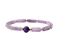 HZling Lady Bracelet Square Amethyst Bracelet Perfect For Yard Garden And Home Wearing This Can Help Stress And Anxiety Bringing A Sense Of Calm To Your Life. Braclet-251