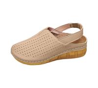 HZling Sandals for Women Platform Sandals For Casual Outdoor Slip On Thick Wedged With Perforated Design Breathable Comfort On Walks And Travels