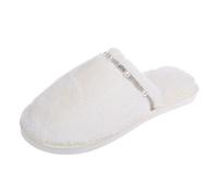 HZling Slippers Womens Women's Fireside Shearling Indoor/Outdoor Scuff Slipper with Wide Widths White