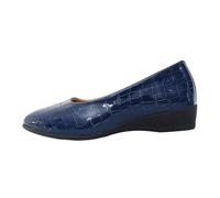 HZling Summer Shoes Women's Closed Toe 2 Inch Mid Heels with Arch Support Round Toe Comfortable Dress for Women Ladies Navy