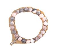 HZling Womens Bracelet Natural Five Crystal Bracelet With Rutilated Quartz Tiger's Eye & Stones Energy Balancing Wealth Attraction Hand Chain For Men And Women Braclets& 244