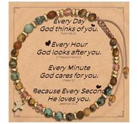 HZLucki God’s Love Bracelet - Gift for Mom, Daughter, Friend - Inspirational Faith-Based Present for Birthday, Baptism