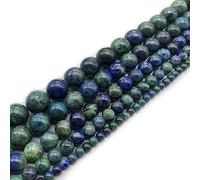HZLXF1 Natural Lapis Lazuli Stone Malachite Azurite Agat Beads For Jewelry Making Bracelet Necklace 4 6 8 10 12mm DIY (Color : Blue, Item Diameter : 8mm approx 46beads)