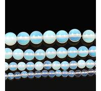 HZLXF1 Natural Stone Beads Glossy Opal Charm Round Loose Beads for Jewelry Making Needlework DIY Bracelet Strand 4-12 MM (Item Diameter : 4mm about 92 pcs)