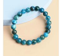 HZLXF1 Natural Stone Green Jade Beads Bracelets Suitable For Women Bangles (Size : 8mm, Color : Apatite Chalcedony)