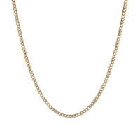 HZMAN 5mm Cuban Chain for Men Stainless Steel Men's Gold Chain Diamond Cut Hip Hop Link Chains Necklace 16-30 Inch (26in)