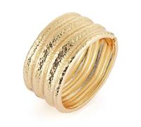 HZMAN 7.0Inch Chunky Bracelets for Women Thick Wide Bangle Bracelet High Polished Irregular Open Hinge Wrist Cuff Bracelet Jewelry Gift, 7.0in, Zinc, no gemstone