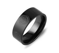 HZMAN 8mm St Benedict Exorcism Ring for Men Stainless Steel Retro Catholic Roman Exorcism Cross Protection Ring Jewelry Gift, Metal, No Gemstone