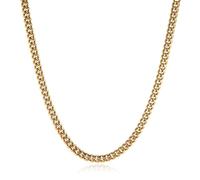 HZMAN 9mm Cuban Chain for Men Stainless Steel Men's Gold Chain Diamond Cut Hip Hop Link Chains Necklace 16-30 Inch (30in)