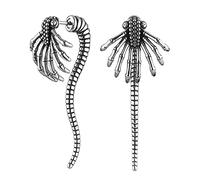HZMAN Alien Facehugger Earrings for Men Women Stainless Steel Retro Gothic Punk Xenomorph Insect Stud Earring Biker Party Jewelry Gift