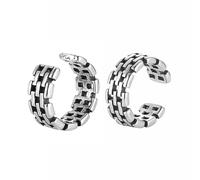 HZMAN Celtic Knot Ear Cuff Earrings for Men Women Stainless Steel No Piercing Clip On Cartilage Retro Knot Pattern Earring Jewelry Gift, Stainless Steel, No Gemstone