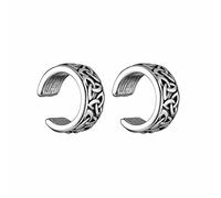 HZMAN Celtic Knot Ear Cuff Earrings for Men Women Stainless Steel Trinity Knot No Piercing Clip On Cartilage Earring Jewelry Gift