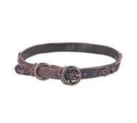 HZMAN Goth Western Cowboy Style Choker Necklace Women Leather Collar Punk Accessories, Adjustable, Zinc, No Gemstone