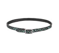 HZMAN PU Leather Choker Necklace for Women Punk Rock Goth Accessories, Adjustable, Zinc, Cubic Zirconia