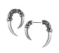 HZMAN Stainless Steel Dragon Claw Stud Earrings for Men Women Gothic Punk Piercing Sharp Claw Earring Jewelry Gift (Small)