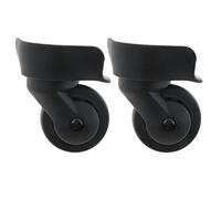 Hzoibyze 2X DIY Black Left and Right Luggage Wheels Replacement A65 Size S