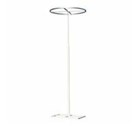 Hzoibyze Adjustable Support Telescopic Backdrop Hoop Stand Galvanized Iron Frame Aisle Marker With finish Suitable for weddings parties stage setups window displays photo shoots, Natural, 60CM