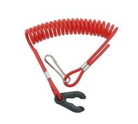 Hzoibyze Engine Cutoff Rope Outboard Kill Switch Lanyard Stop Cord Emergency Tether Coiled Design Hook Compact Console Fit, Yamaha Outboard Kill Switch Lanyard