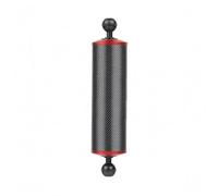 Hzoibyze Floating Light Arm Underwater Buoyancy Double Ball Carbon Fiber Camera With 1 inch Ball Ends And Stable Connection Layout Suitable for, Black + Red, 10 Inch