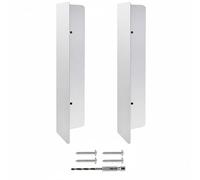 Hzoibyze Garage Door Seal Bottom Protector with Stainless Steel Corner Guards and Fixing Screws Rodent Barrier Openings Suitable for