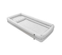 Hzoibyze Inflatable Bathtub Portable Bedside Shower Blow Hair Wash Basin Single Layer PVC Detachable Pillow Quick Inflation for Adults Elderly, White