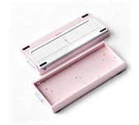 Hzoibyze Keyboard Case Aluminum Alloy Keyboard Shell Housing Cover Frame With Side Cutouts Suitable for office work gaming setups home use, X60 Casing Pink Pulse
