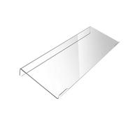 Hzoibyze Keyboard Stand, Acrylic Desktop Keyboard Tray, Elegant Ergonomic Angled Keyboard Rest, Suitable for Home Office J, Clear 30cmx13cm