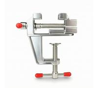 Hzoibyze Mini Aluminum Vise Bench Vise Table Clamp Adjustable Screw Clamp Lightweight Portable Build for Controlled Holding While Sanding Gluing Polishing, Aluminum Alloy Table Vise Loose Pack 130.8g