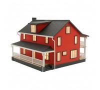 Hzoibyze Miniature House Display Lighted Villa Model Scale Architecture House Diorama Structure Collectible Building Material And Cozy Glow Through suitable