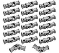 Hzopcw 20pcs Grey Universal U Joint 3L Lot Pack, Joints Connectors Robot Parts, Technical Compatible Connectors Parts for Robotics Motors Advanced Building