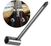 Hzopcw Guitar Truss Rod Wrench, 8mm Nut Driver with Cross Screwdriver, Metal Guitar Repair Adjustment Wrench- Silver