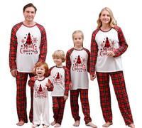 HZPHQY Family Matching Christmas Pyjamas Sets Women Men Kids Baby Xmas Pajamas Merry Tree Pjs Pajama Pj Nightwear Loungewear Sleepwear Pyjama (Women, S, E Red Christmas Tree)