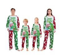 HZPHQY Family Matching Christmas Pyjamas Sets Women Men Kids Baby Xmas Pajamas Merry Tree Pjs Pajama Pj Nightwear Loungewear Sleepwear Pyjama (Men, XL, I Green Red Christmas Tree)