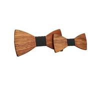 HZQIFEI 2 x Wooden Bow Tie for Children and Men for Parties, Weddings, Ceremonies, Style#55, One size