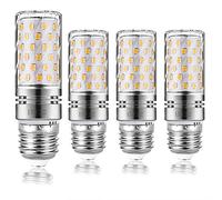HzSane LED Corn Bulbs, 15W Warm White 3000K LED Bulbs, 120 Watt Incandescent Bulbs Equivalent, E26 Base, 1400 Lumens LED Lights, Cylinder bulbs, 4 Pack