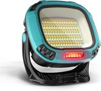 HZSANUE 40W Rechargeable Work Lights, COB Floodlight Super Bright with 4 Modes, USB Battery Security Light, Portable Waterproof Outdoor Camping Lights, Internal Battery(1 Pack)