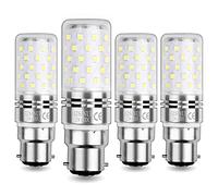 HZSANUE B22 LED Corn Bulbs 12W, 6000K Daylight White, 1350LM, Bayonet Cap LED Light Bulbs,100W Incandescent Bulbs Equivalent,Pack of 4