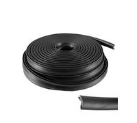 HZSIFU Boat Rub Rail Vinyl Insert, 50.85 FT Flexible Black PVC Rub Rail Trim, 3/4 x 3/8 Inch Marine Edge Protection for Boats