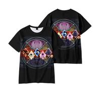 Hzsyc Boys Shadow Milk Cookie T-Shirt Kids Shadow Milk Cookie 3D Figure Printed Shirt for Fans Gift (A,13-14years)