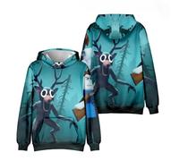 Hzsyc Kids 99 Nights In The Forest Character Group Hoody Boys 99 Nights In The Forest 3D Figure Sweatshirt for Fans Gift (G,7-8years)