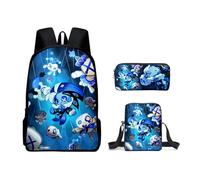 Hzsyc Kids Shadow Milk Cookie Backpack Shoulder Bag Pencil Case 3PCS Set -The Best Gift for Shadow Milk Cookie Fans (C04,16in/3pcs)