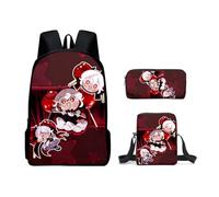 Hzsyc Kids Shadow Milk Cookie Backpack Shoulder Bag Pencil Case 3PCS Set -The Best Gift for Shadow Milk Cookie Fans (C01,16in/3pcs)