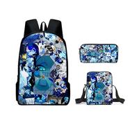 Hzsyc Kids Shadow Milk Cookie Backpack Shoulder Bag Pencil Case 3PCS Set -The Best Gift for Shadow Milk Cookie Fans (C06,16in/3pcs)